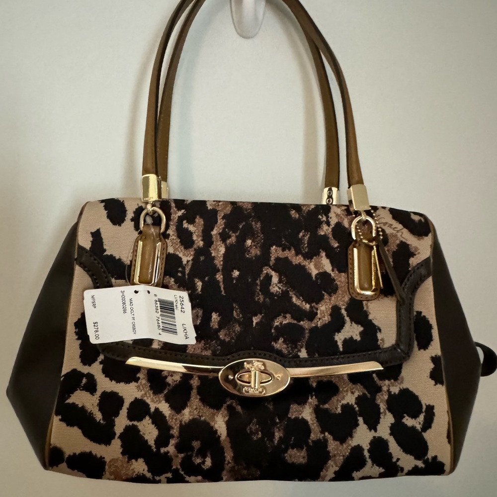 Leopard Print Coach Purse